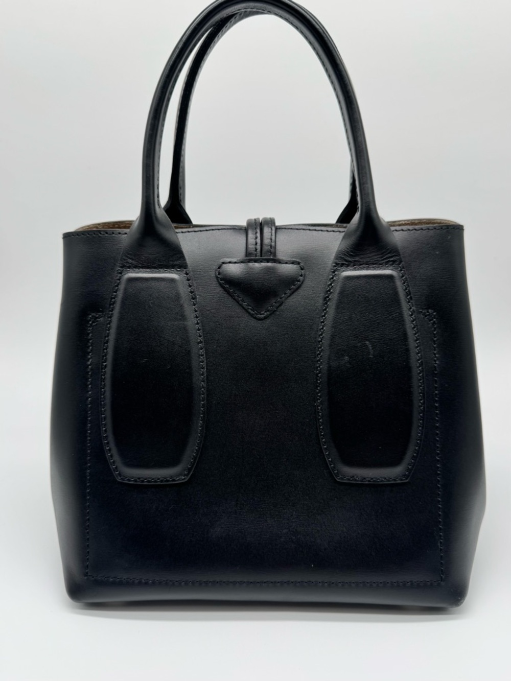 Longchamp Roseau Black Leather Handbag - Picture 3 of 12